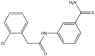 N-(3-carbamothioylphenyl)-2-(2-chlorophenyl)acetamide Structure