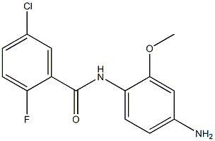 N-(4-amino-2-methoxyphenyl)-5-chloro-2-fluorobenzamide Struktur
