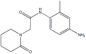 N-(4-amino-2-methylphenyl)-2-(2-oxopiperidin-1-yl)acetamide Struktur