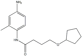 N-(4-amino-2-methylphenyl)-4-(cyclopentyloxy)butanamide Structure