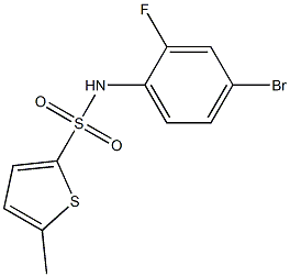 N-(4-bromo-2-fluorophenyl)-5-methylthiophene-2-sulfonamide Struktur