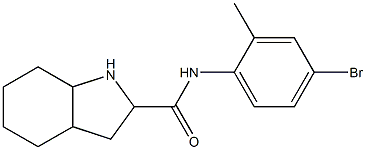N-(4-bromo-2-methylphenyl)octahydro-1H-indole-2-carboxamide Struktur