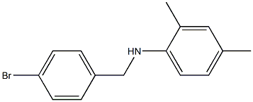 N-[(4-bromophenyl)methyl]-2,4-dimethylaniline Struktur