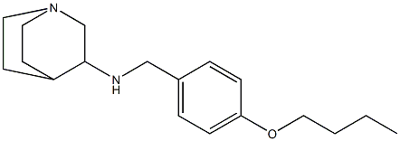 N-[(4-butoxyphenyl)methyl]-1-azabicyclo[2.2.2]octan-3-amine Struktur