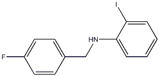 N-[(4-fluorophenyl)methyl]-2-iodoaniline Struktur
