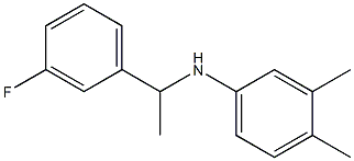 N-[1-(3-fluorophenyl)ethyl]-3,4-dimethylaniline Structure