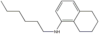 N-hexyl-5,6,7,8-tetrahydronaphthalen-1-amine Struktur