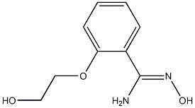 N'-hydroxy-2-(2-hydroxyethoxy)benzene-1-carboximidamide Struktur