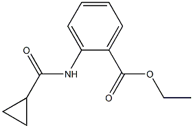 ethyl 2-[(cyclopropylcarbonyl)amino]benzoate Struktur