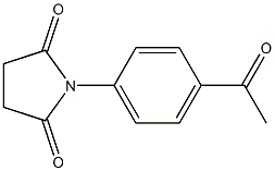 1-(4-acetylphenyl)-2,5-pyrrolidinedione Struktur