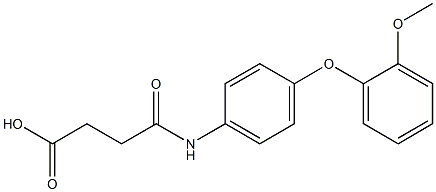 4-[4-(2-methoxyphenoxy)anilino]-4-oxobutanoic acid Struktur