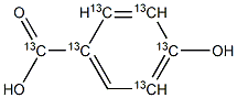 4-Hydroxybenzoic  acid-13C6  (ring-13C6) Struktur