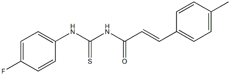 N-(4-fluorophenyl)-N'-[(E)-3-(4-methylphenyl)-2-propenoyl]thiourea Structure