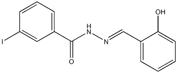 N'-[(E)-(2-hydroxyphenyl)methylidene]-3-iodobenzohydrazide Struktur