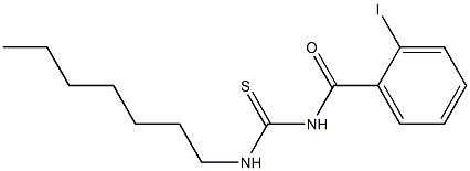 N-heptyl-N'-(2-iodobenzoyl)thiourea Structure