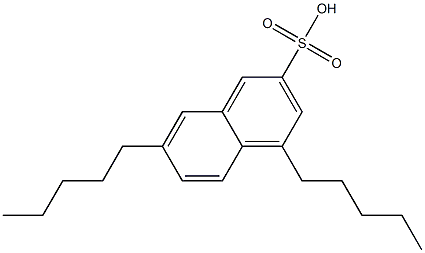 4,7-Dipentyl-2-naphthalenesulfonic acid Structure