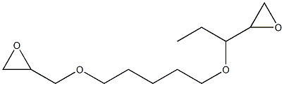 2,2'-[1-Ethyl-1,5-pentanediylbis(oxymethylene)]bis(oxirane) Struktur