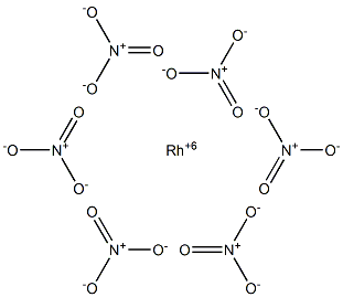 六硝酸ロジウム(VI) 化學(xué)構(gòu)造式