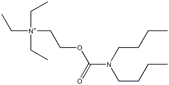 2-[[(Dibutylamino)carbonyl]oxy]-N,N,N-triethylethanaminium Structure