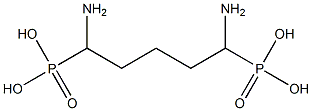 (1,5-Diaminopentane-1,5-diyl)bisphosphonic acid Struktur