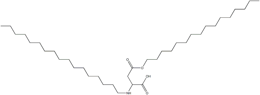 2-Heptadecylamino-3-(hexadecyloxycarbonyl)propionic acid Struktur