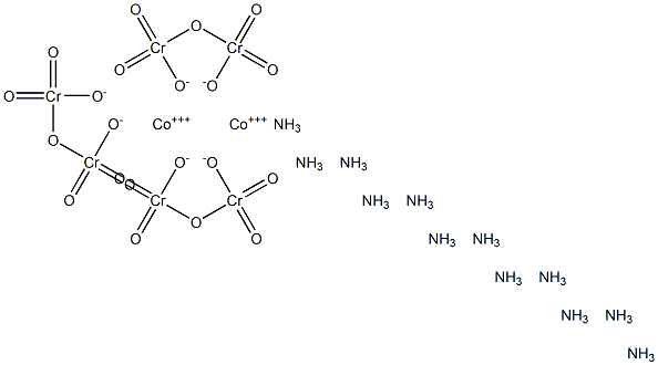 Hexamminecobalt(III) dichromate Struktur