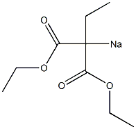 2-Sodio-2-ethylmalonic acid diethyl ester Struktur