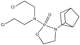 2-[Bis(2-chloroethyl)amino]-3-(2-norbornyl)-1,3,2-oxazaphospholidine 2-oxide Struktur