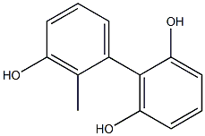 2'-Methyl-1,1'-biphenyl-2,3',6-triol Struktur