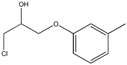 1-(3-Methylphenoxy)-3-chloro-2-propanol Struktur