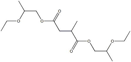 Methylsuccinic acid bis(2-ethoxypropyl) ester Struktur
