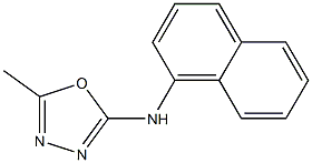 5-Methyl-2-(1-naphtylamino)-1,3,4-oxadiazole Struktur