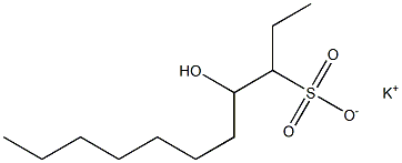 4-Hydroxyundecane-3-sulfonic acid potassium salt Struktur