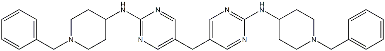 5,5'-Methylenebis[N-(1-benzyl-4-piperidinyl)-2-pyrimidinamine] Struktur