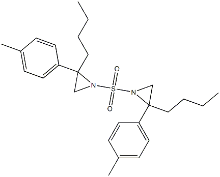 4-Methylphenyl(2-butylaziridine-1-yl) sulfone Struktur