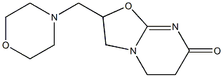 2,3,5,6-Tetrahydro-2-(morpholinomethyl)-7H-oxazolo[3,2-a]pyrimidin-7-one Struktur