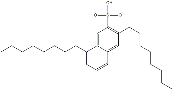 3,8-Dioctyl-2-naphthalenesulfonic acid Struktur