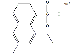 6,8-Diethyl-1-naphthalenesulfonic acid sodium salt Struktur