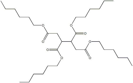 1,2,3,4-Butanetetracarboxylic acid tetrahexyl ester Struktur
