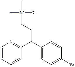 3-(4-Bromophenyl)-3-(2-pyridyl)-N,N-dimethylpropan-1-amine oxide Struktur