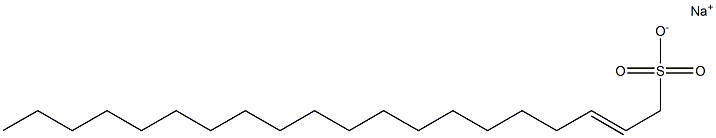 2-Icosene-1-sulfonic acid sodium salt Struktur