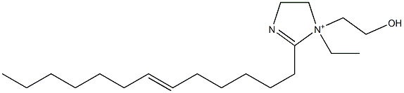 1-Ethyl-1-(2-hydroxyethyl)-2-(6-tridecenyl)-2-imidazoline-1-ium Struktur