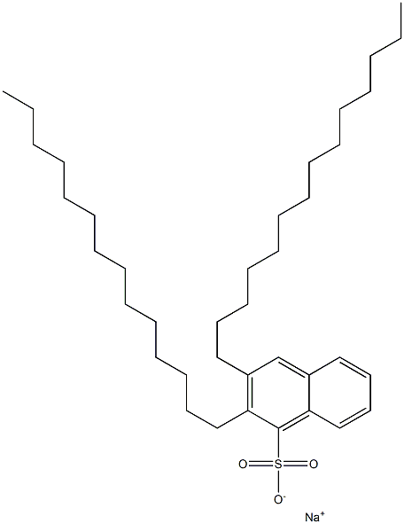 2,3-Ditetradecyl-1-naphthalenesulfonic acid sodium salt Struktur