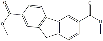 9H-Fluorene-2,6-dicarboxylic acid dimethyl ester Struktur