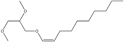 1-O-[(Z)-1-Decenyl]-2-O,3-O-dimethylglycerol Struktur