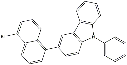 3-(5-溴萘-1-基)-9-苯基-9H-咔唑