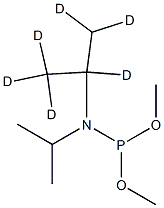 Dimethyl N,N-Diisopropylphosphoramidite-d6 Struktur