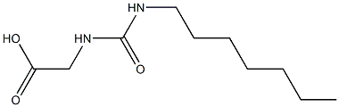 2-[(heptylcarbamoyl)amino]acetic acid Struktur