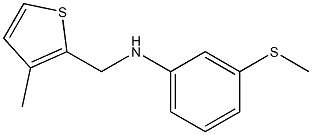 3-(methylsulfanyl)-N-[(3-methylthiophen-2-yl)methyl]aniline Structure