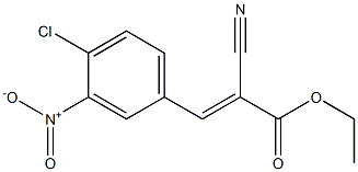 ethyl (2E)-3-(4-chloro-3-nitrophenyl)-2-cyanoprop-2-enoate Struktur